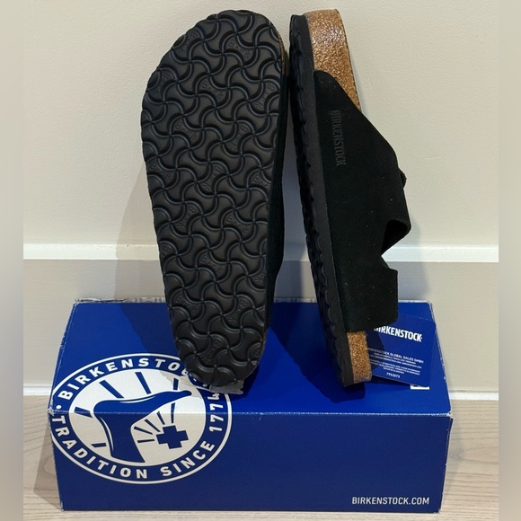 • Birkenstock • Arizona • Soft Footbed Black Suede Leather • NEW NWT main image 4